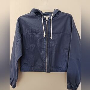Forever 21 Zip Up Hooded Jacket Size Medium